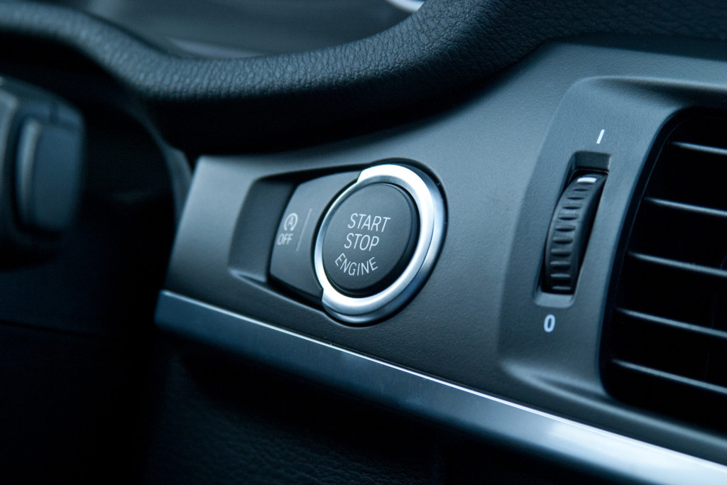 electric car start stop engine button