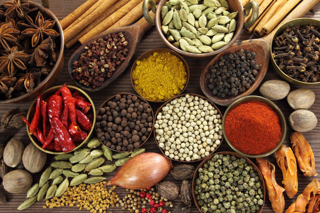 different kinds of spices