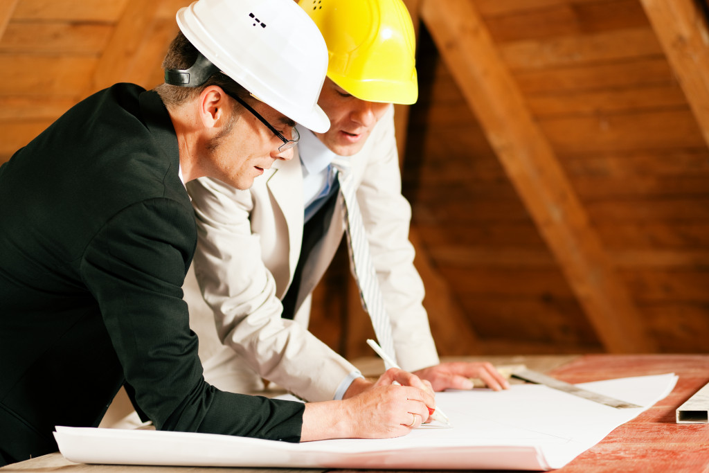 professionals in the construction business planning