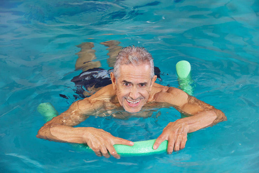 A retiree enjoying free lifestyle