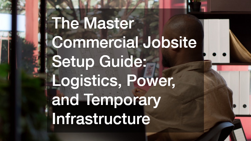 The Master Commercial Jobsite Setup Guide Logistics, Power, and Temporary Infrastructure